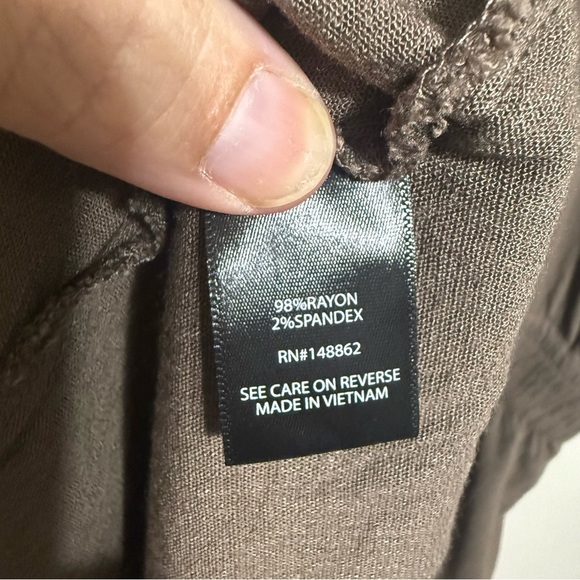 Torrid Taupe Mini Rayon Slub Puff Sleeve Skater Dress Size 3X - Picture 5 of 8